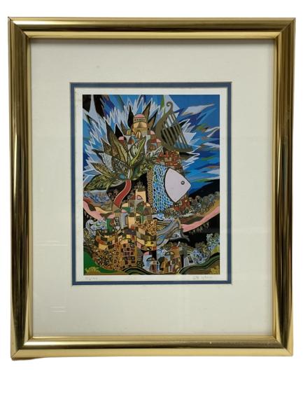 ILAN HASSON SIGNED LITHOGRAPH PRINT 19" (1 of 5)