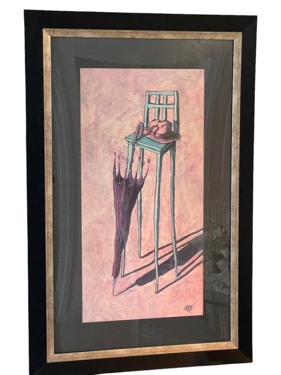 ALEXANDRE ZERBE "GLOU" FRAMED PRINT 46" (1 of 4)