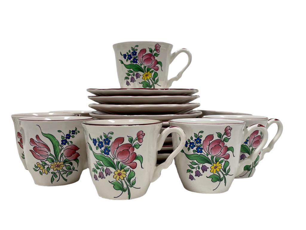 LUNEVILLE CENTRAL ROSE DEMATISSE CUP & SAUCER SET (1 of 7)