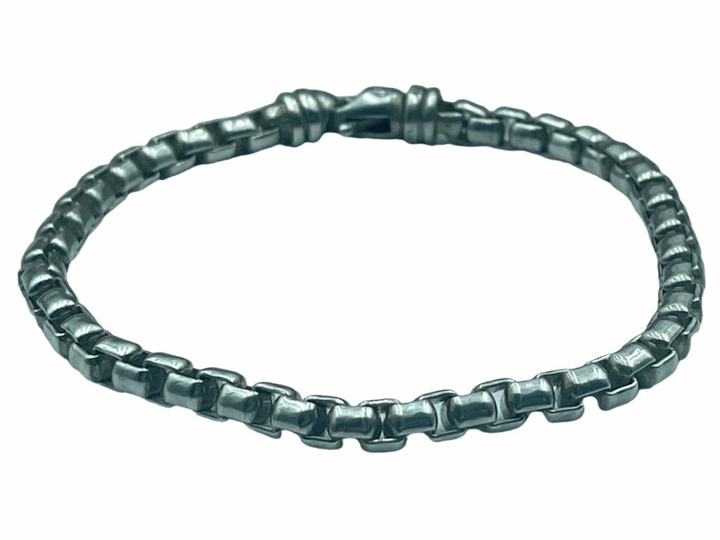 DAVID YURMAN BOX LINK STERLING SILVER BRACELET (1 of 2)