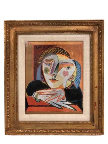 PICASSO STYLE ABSTRACT ART PRINT 14.5" (1 of 4)