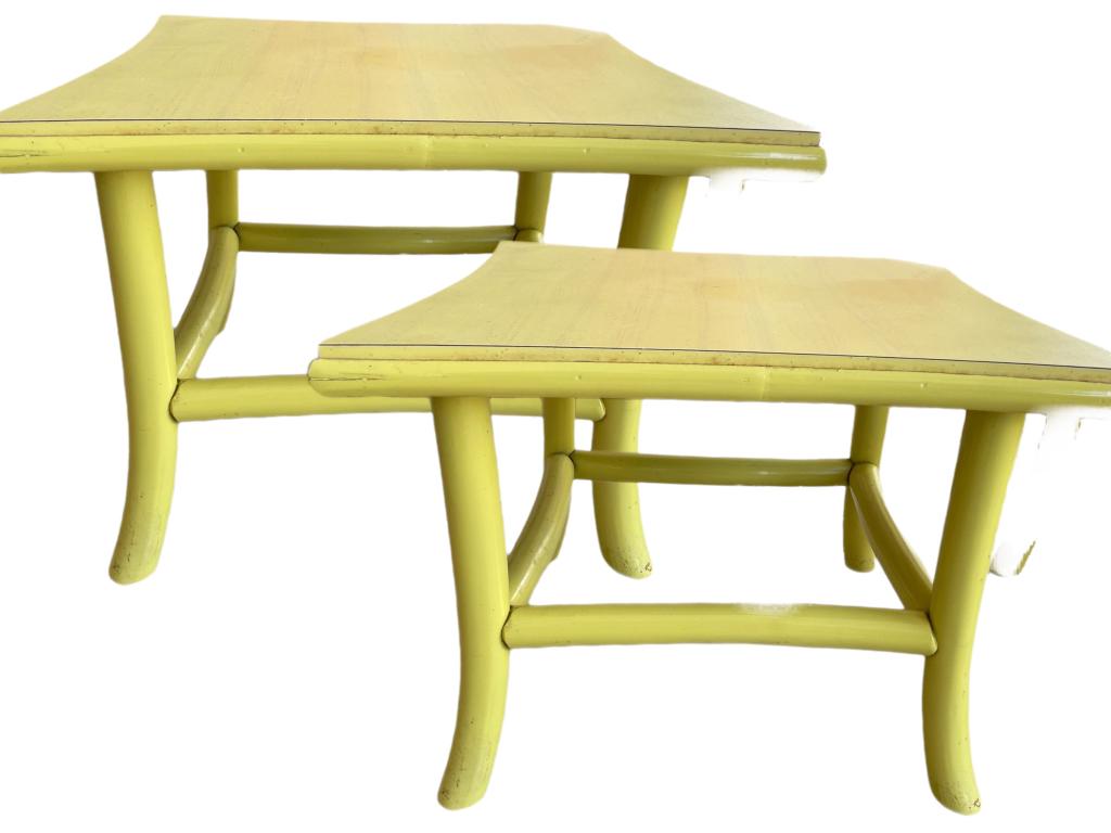 PAIR OF VINTAGE LEXINGTON STYLE SIDE TABLES 18" (1 of 6)