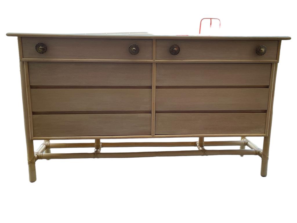 McGUIRE CHEST OF DRAWERS / 8 DRAWER DRESSER 60.5" (1 of 7)