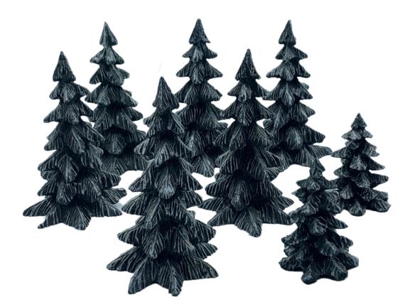 FOREST OF 8 PINE TREES LEFTON COLONIAL VILLAGE: FOREST OF 8 PINE TREES LEFTON COLONIAL VILLAGE