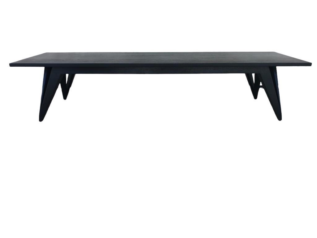 MID MOD 1950'S BENCH TABLE MANNER OF DUNBAR 70": 1950'S BENCH TABLE MANNER OF DUNBAR | MID CENTURY MODERN FURNITURE VINTAGE HOME DECOR-15" X 70" X 21" APPROX-GOOD PRE OWNED CONDITION, MINOR WEAR-DP8422 THIRD PARTY SHIPPING REQUIRED ON ALL ITEMS. A l