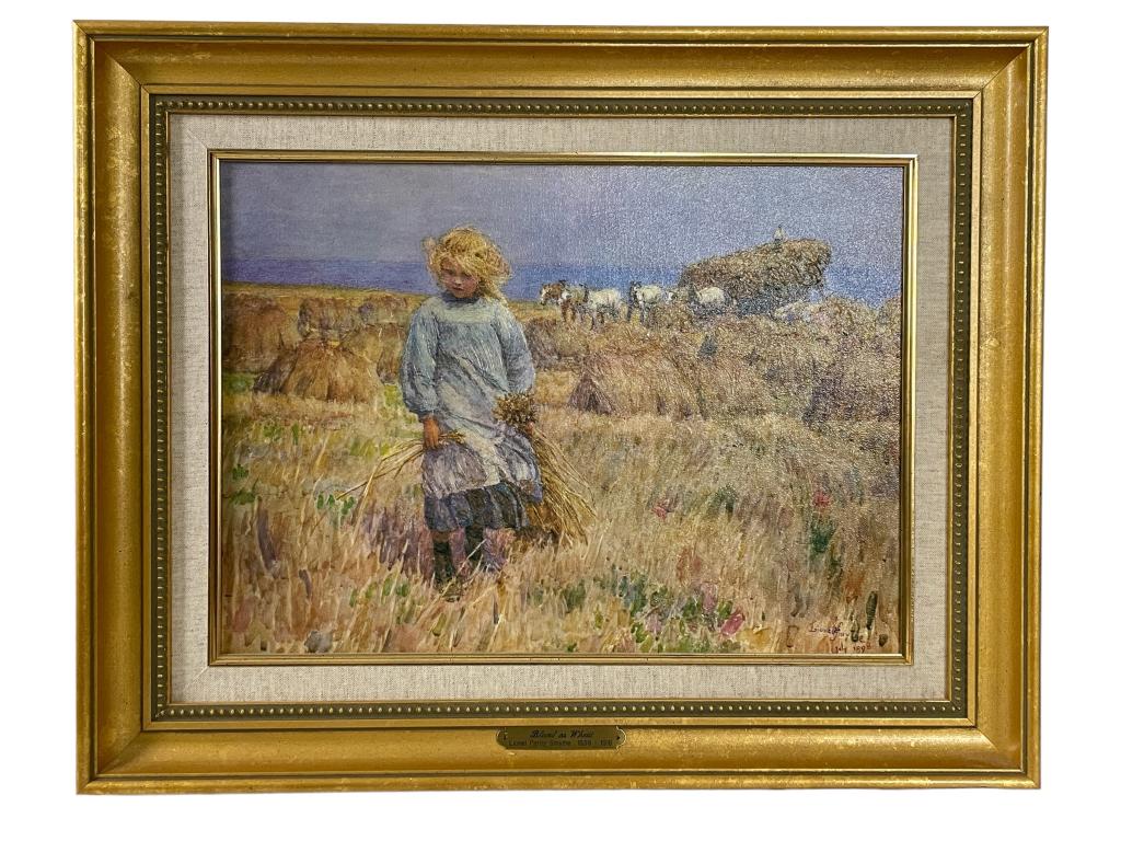 LIONEL PERCY SMYTHE AS BLONDE AS WHEAT GICLEE 31": LIONEL PERCY SMYTHE " AS BLONDE AS WHEAT" GICLEE IN BEAUTIFUL GOLD GILT FRAME-31" X 23.5" APPROX TO FRAME-GOOD PRE OWNED CONDITION-DP9922 Bidding on this item requires bidders to agree to the Terms &a