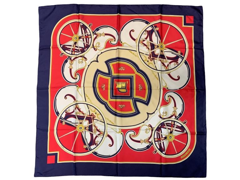 HERMES "WASHINGTON'S CARRIAGE"  CATY LATHAM SCARF (1 of 3)