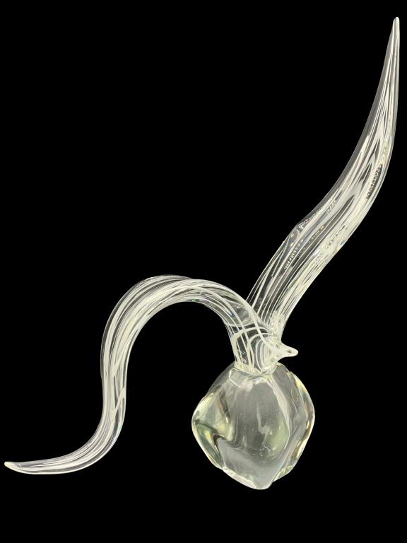 MURANO ITALIAN SIGNED MELLARA CRYSTAL SEAGULL BIRD (1 of 6)