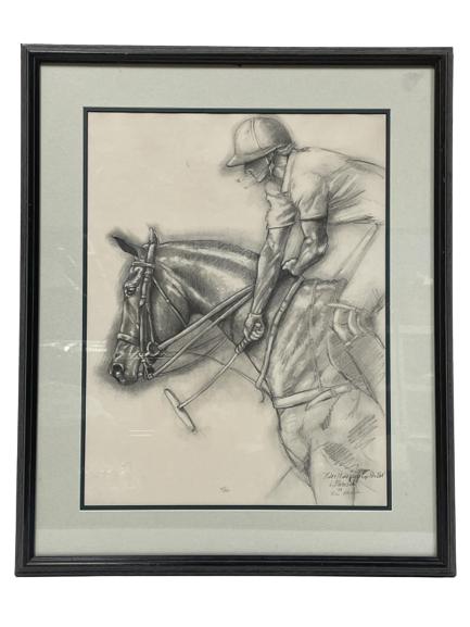 BLAKESLEE ROLEX POLO CUP EQUESTRIAN PRINT 29.5" (1 of 5)
