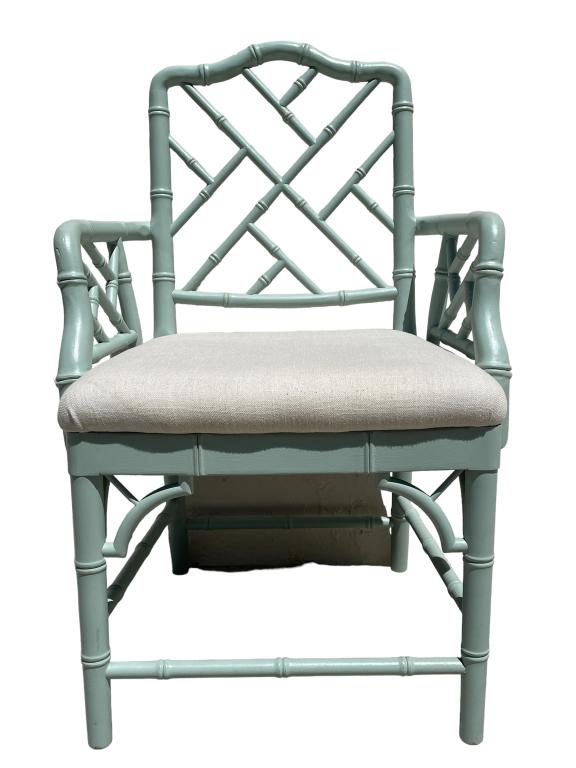 VTG FAUX BAMBOO SIDE CHAIR 37" (1 of 6)