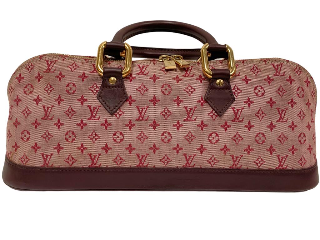 LOUIS VUITTON LONG ALMA BORDEAUX HANDBAG (1 of 6)