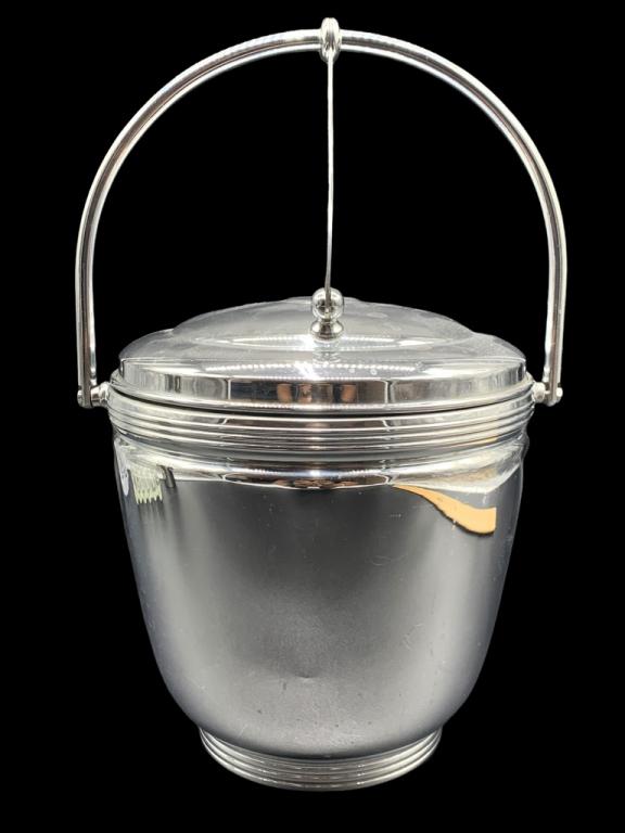 VTG KROME KRAFT FARBER BROS ART DECO ICE BUCKET (1 of 7)
