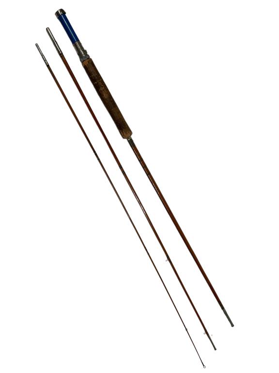 VTG MONTAGUE SUNBEAM SEGMENTED BAMBOO FISHING ROD: -VINTAGE MONTAGUE SUNBEAM SEGMENTED BAMBOO FISHING ROD / POLE- 108"JR 9/13