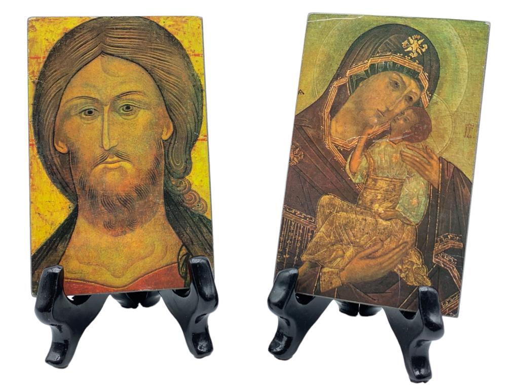 VINTAGE RUSSIAN RELIGIOUS ICON SHELF ART (1 of 1)