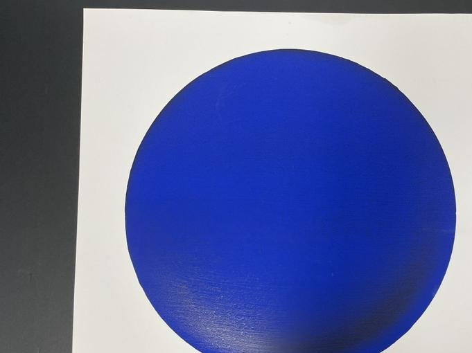YVES KLEIN  BLUE DISK SERIGRAPH PRINT 23.5" (1 of 3)