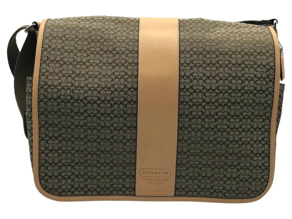 COACH SIGNATURE CANVAS MESSENGER BAG (1 of 6)