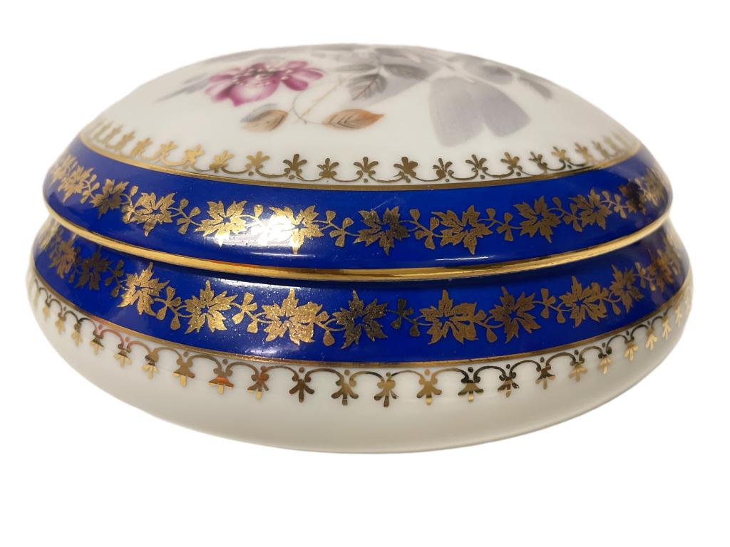 VTG LIMOGES PORCELAIN CERAMIC TRINKET BOWL (1 of 6)