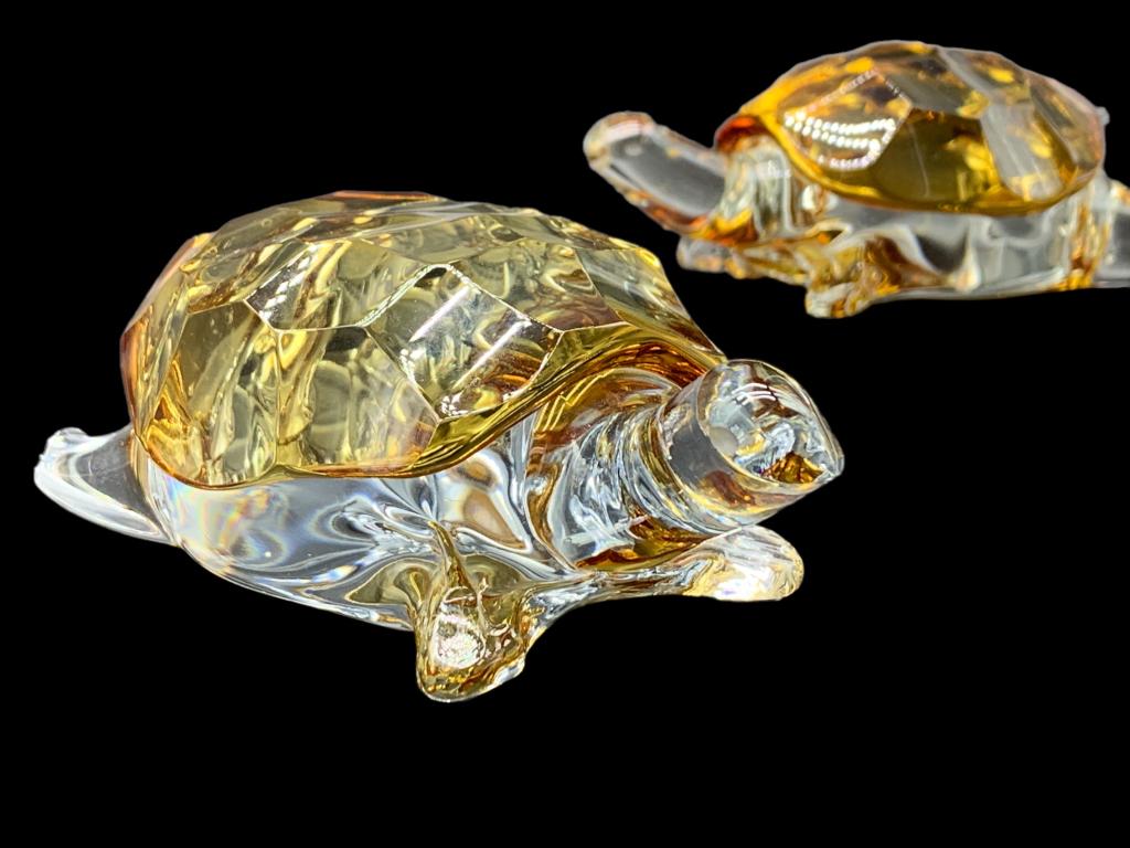 VTG MID CENTURY MURANO STYLE GLASS TURTLES (1 of 6)