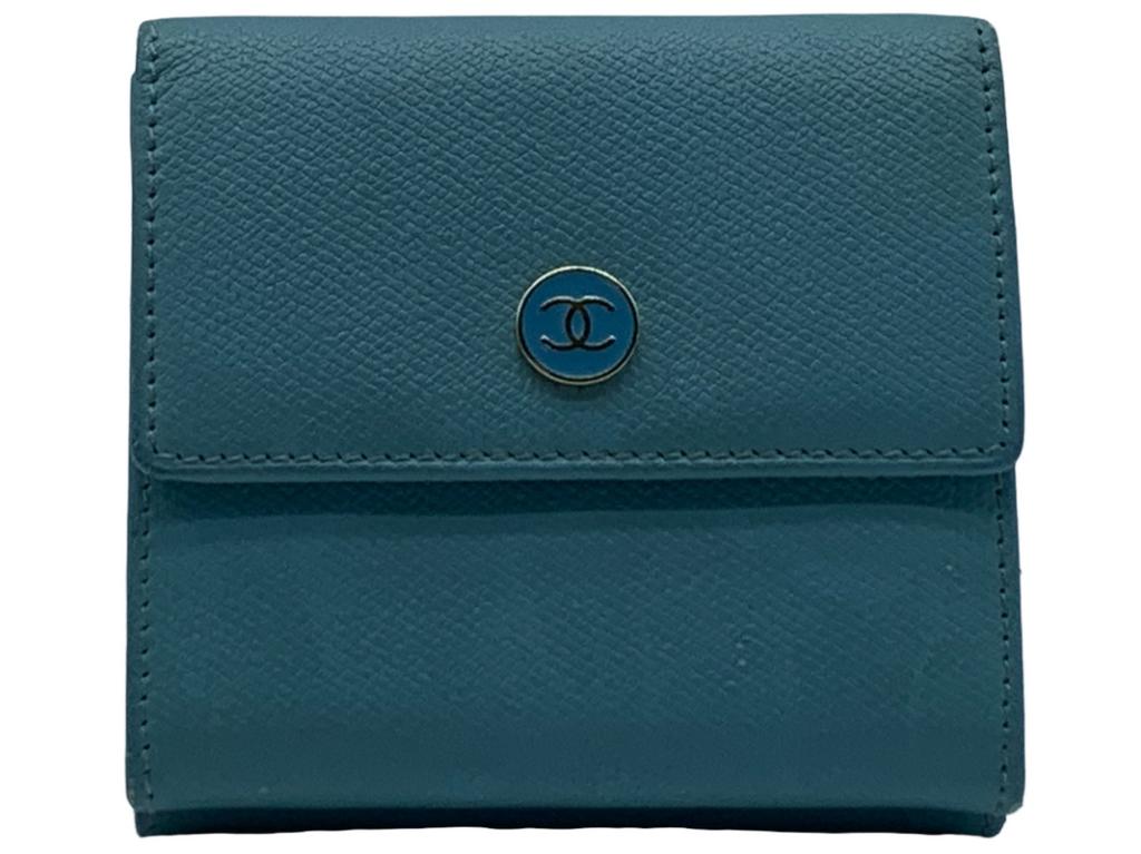 CHANEL CC BUTTON BIFOLD COMPACT WALLET (1 of 5)