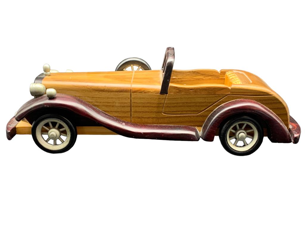 VTG MODEL WOODEN ANTIQUE CAR (1 of 7)