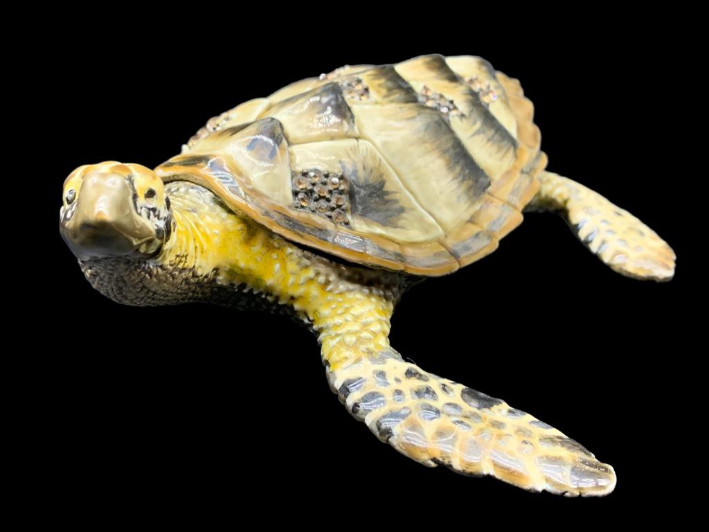 BEJEWELED CRYSTAL SEA TURTLE TRINKET BOX (1 of 6)