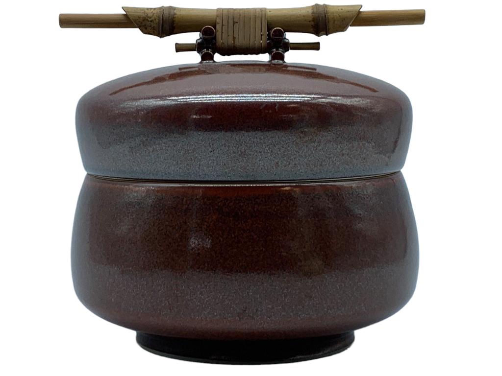 ASIAN STYLE BOWL & BAMBOO HANDLE LID (1 of 6)