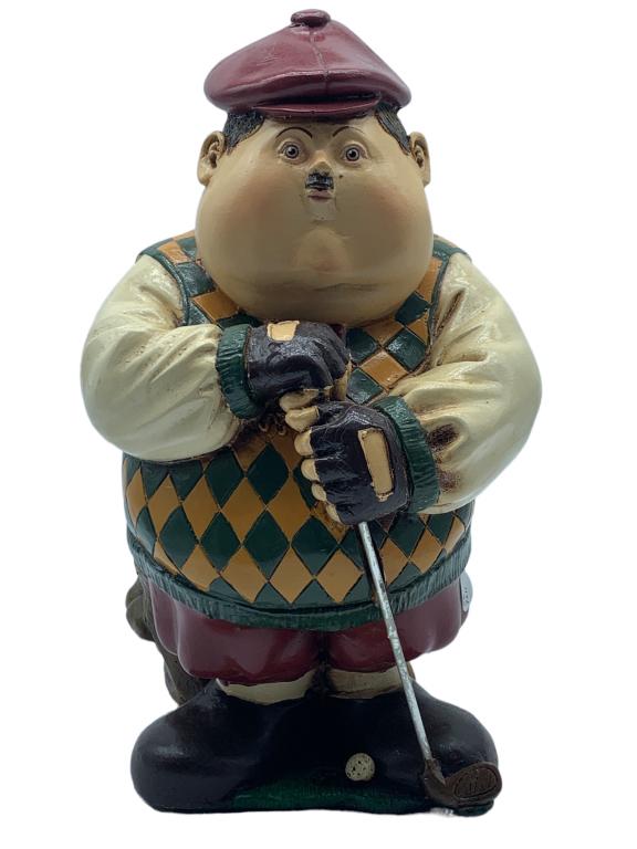 LARGE NOVELTY GOLFER FIGURINE (1 of 6)