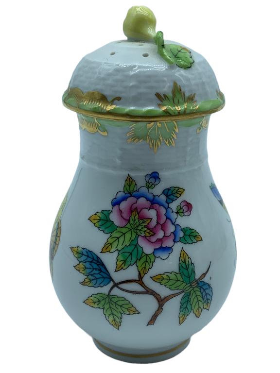 VTG HEREND "ROTHSCHILD BIRD" SUGAR SHAKER 5" (1 of 6)