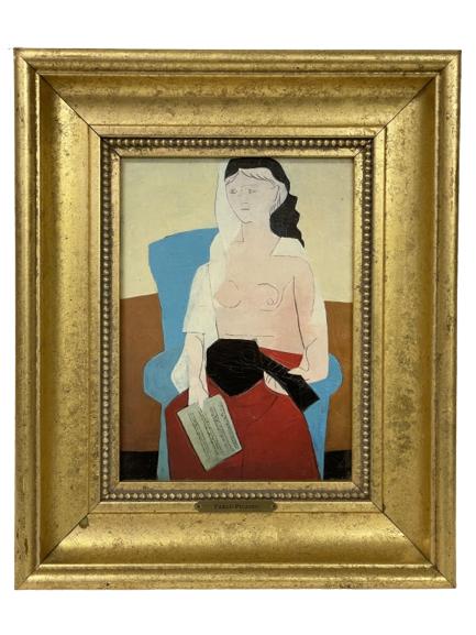PABLO PICASSO WOMAN W MANDOLIN GICLEE PRINT 15" (1 of 5)