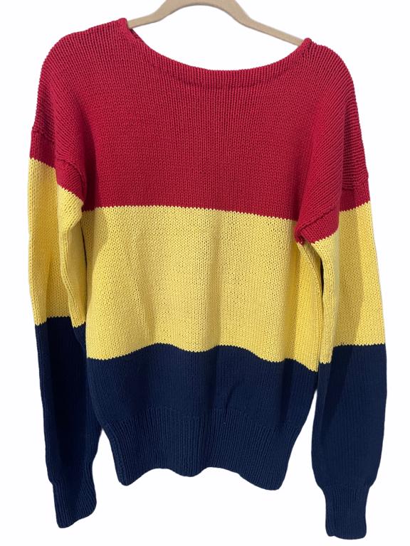 VTG MEN'S POLO RALPH LAUREN HAND KNITTED SWEATER (1 of 3)