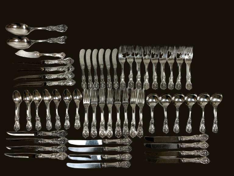 REED & BARTON FRANCIS I STERLING SILVER SET 2278g (1 of 8)