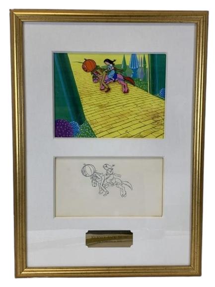 1973 JOURNEY BACK TO OZ FILM CEL & DRAWING 26" (1 of 9)