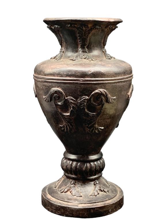 WEDGEWOOD BLACK BASALT STYLE PLANTER VASE 14" (1 of 3)