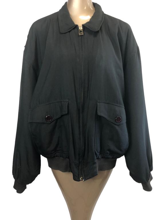 VTG AVIREX SILK BOMBER STYLE JACKET SIZE L (1 of 3)