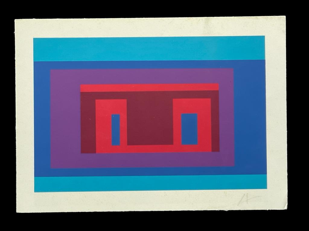 JOSEF ALBERS COLOR  SCREENPRINT SIGNED 10.25" (1 of 4)