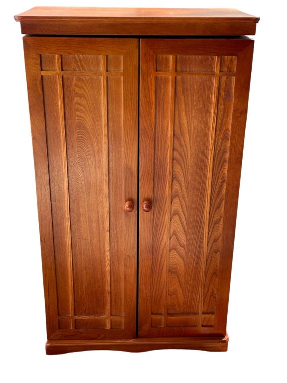 MISSION STYLE WOOD MULTI MEDIA CABINET 40" (1 of 7)