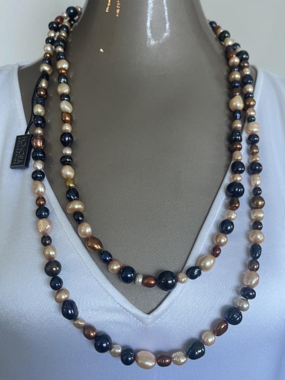 NEW HONORA FRESHWATER PEARL MULTICOLORED NECKLACE (1 of 1)