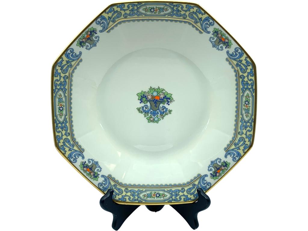 VTG LENOX CHINA AUTUMN OCTAGONAL SERVER PLATTER 12: -VTG LENOX CHINA AUTUMN OCTAGONAL SERVER PLATTER 12"-STAMPED ON BACK-SIZE 11 7/8" APROX.JR 10/31