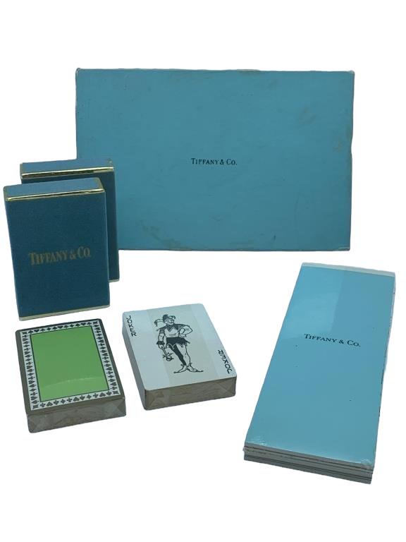 VINTAGE TIFFANY CO 2 DECK CARDS BRIDGE SCORESHEET (1 of 5)