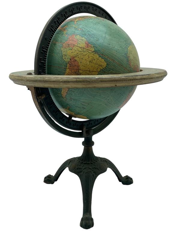 VTG WEBBER-COSTELLO TERRESTRIAL 8" TABLETOP GLOBE (1 of 6)