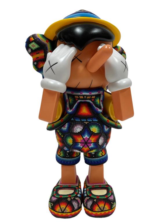 KAWS CHROMA HUICHOL BEADED PINNOCHIO 16" (1 of 9)