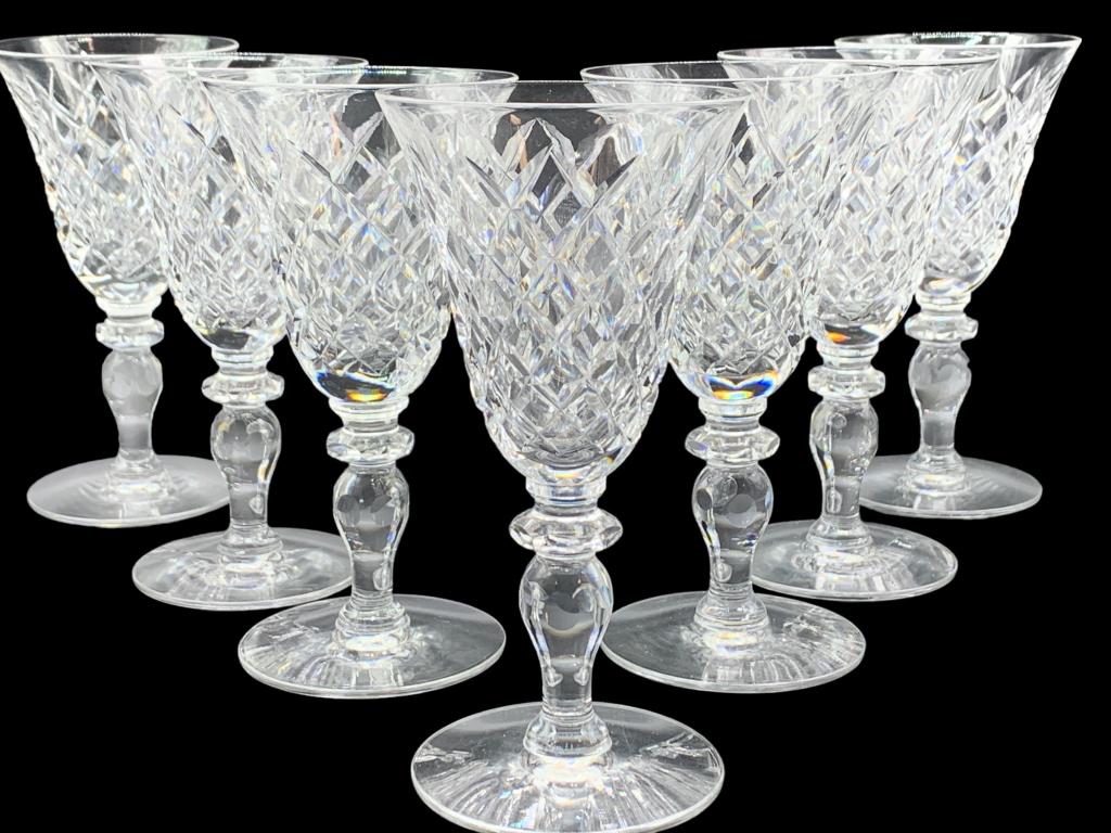 HAWKES DELFT DIAMOND WATER GLASSES 5 3/8" (1 of 6)