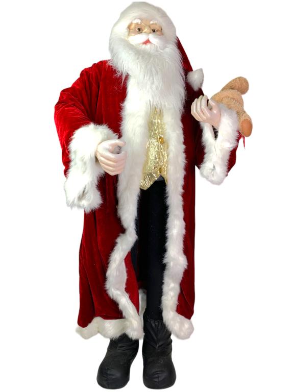 LIFE SIZE STANDING SANTA HOLIDAY DECORATION (1 of 5)