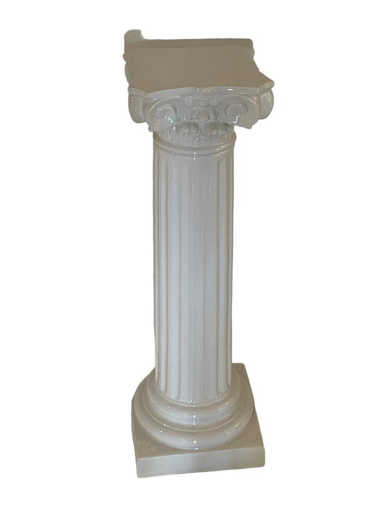 VINTAGE CERAMIC CORINTHIAN COLUMN PEDESTAL 31" (1 of 4)