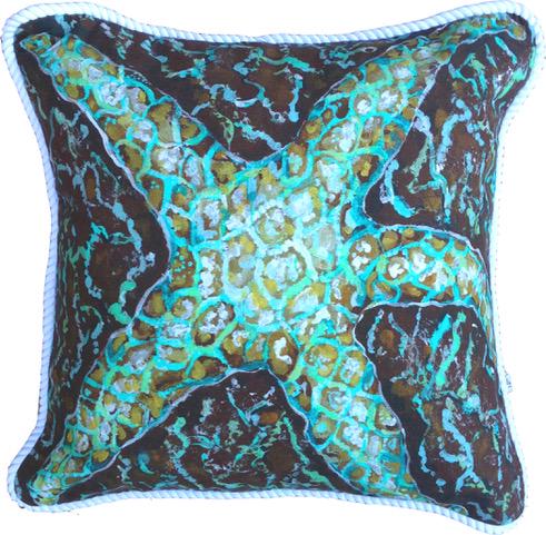 NEW MOSIAC STARFISH THROW PILLOW BY MY ISLAND (1 of 1)
