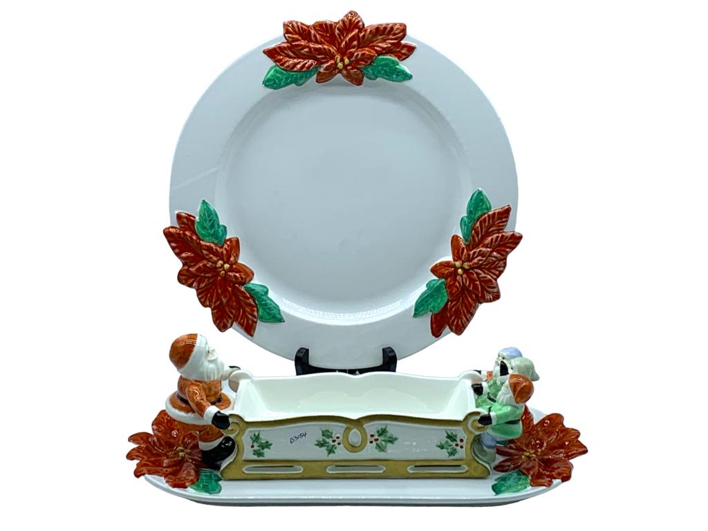 VTG CHRISTMAS THEMED SERVING DISHES (1 of 10)