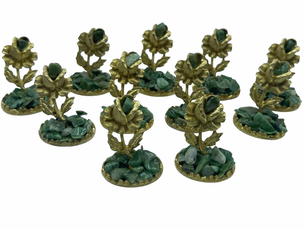 VINTAGE JADE PLACE SETTING HOLDERS: VINTAGE JADE PLACE SETTING HOLDERS