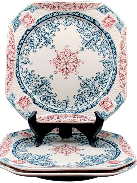 VTG LONGCHAMP "DIANE" PATTERN SERVING PLATTER SET (1 of 6)