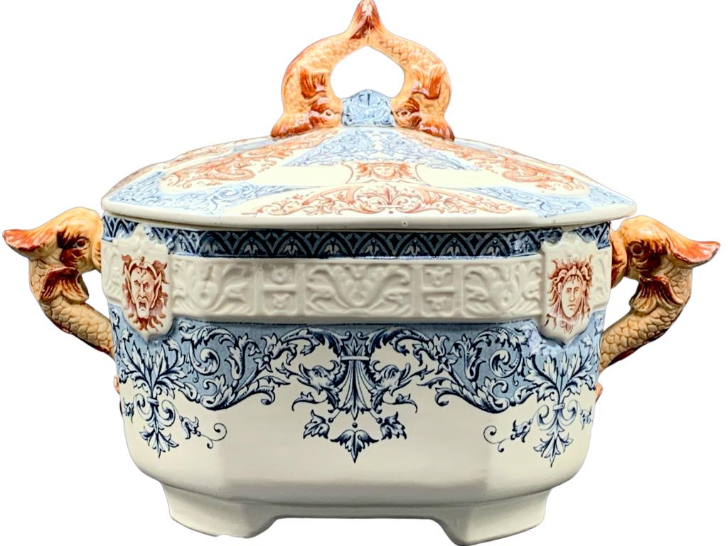 VTG LONGCHAMP "DIANE" PATTERN TUREEN SERVING BOWL (1 of 7)