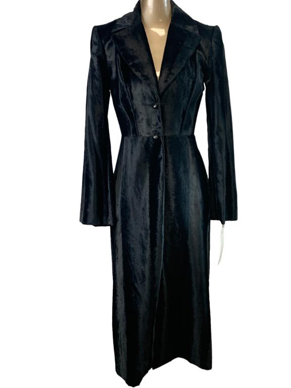 LELA ROSE CRUSHED VELVET WINTER COAT (1 of 5)